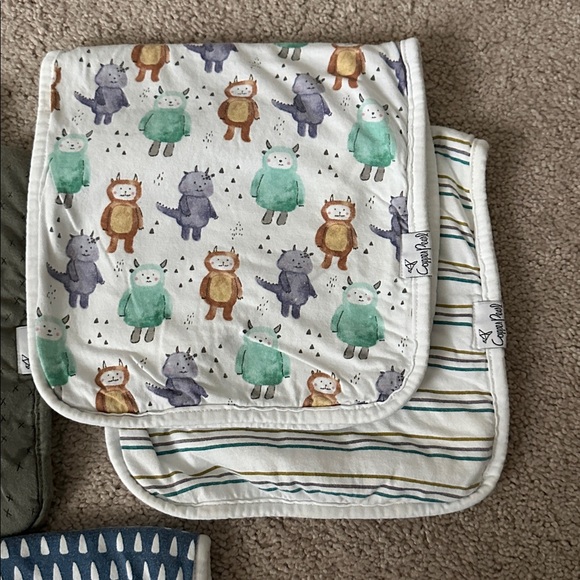 Copper Pearl Burp Cloths | Set of 7 - Picture 3 of 8